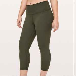 Lululemon Align Crop 21” Olive green size‎ 2